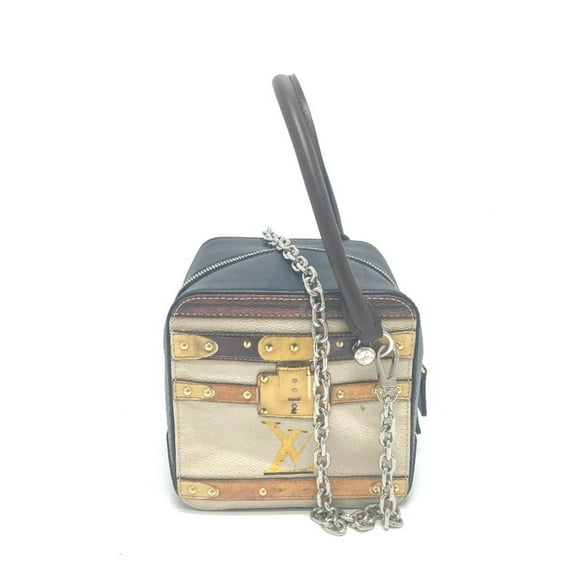 Pre-Owned LOUIS VUITTON M52350 Trompe l'oeil Chain 2-Way Leather Handbag, Women's,... (Fair)