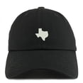 thumbnail image 1 of Trendy Apparel Shop Texas State Map Embroidered Low Profile Soft Cotton Dad Hat Cap, 1 of 2