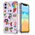 thumbnail image 1 of Popular Culture Elements Collage Clear Case for iPhone 11,Aesthetic Art Design Case for Men Women,Unique Soft Transparent TPU Bumper Case Cover, 1 of 5