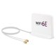 thumbnail image 2 of 3X Antena Portátil 2.4G/5G/6G WiFi 6E con Cable Antena Inalámbrica Interior con Parte Inferior Magnética para Tarjeta de Red, 2 of 5