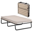 thumbnail image 1 of Gymax Lit d'Appoint Pliant Portable avec Matelas en Mousse à Mémoire de Forme Taille Simple Fabriqué en Italie, 1 of 10