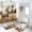 Pattern-2, variant on Horse Shower Curtain Sets with Rugs 4 Piece Western Animal Farmhouse Rustic Windmill Vintage Country Farm with Toilet Lid Cover and Bath Mat, Waterproof Shower Curtain with 12 Hooks, 72x72 Inch