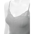 thumbnail image 3 of TheLovely Women's Junior and Plus Adjustable Spaghetti Strap Lace Tim Cami Tank Top, 3 of 4