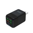 thumbnail image 1 of US 6 Port Mobile Phone Charger Fast Charging Adapter 150W 4 USB 2 Type C Wall Fast Charger, 1 of 4