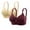 Beige&Wine, variant on Womens Wireless Bra Pack of 2 No Underwire Push Up Bras, Full Coverage Soft Lined Cups, Plus Size Women Everyday Comfort Tshirt Bra