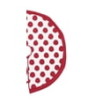thumbnail image 3 of Red Ruby Polka Dot 100% Cotton Christmas Tree Skirt 54", 3 of 4