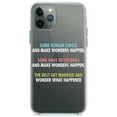 thumbnail image 1 of DistinctInk Clear Shockproof Hybrid Case for iPhone 11 Pro (5.8" Screen) - TPU Bumper Acrylic Back Tempered Glass Screen Protector - Some Single, Some Boyfriends, Rest Married, 1 of 2