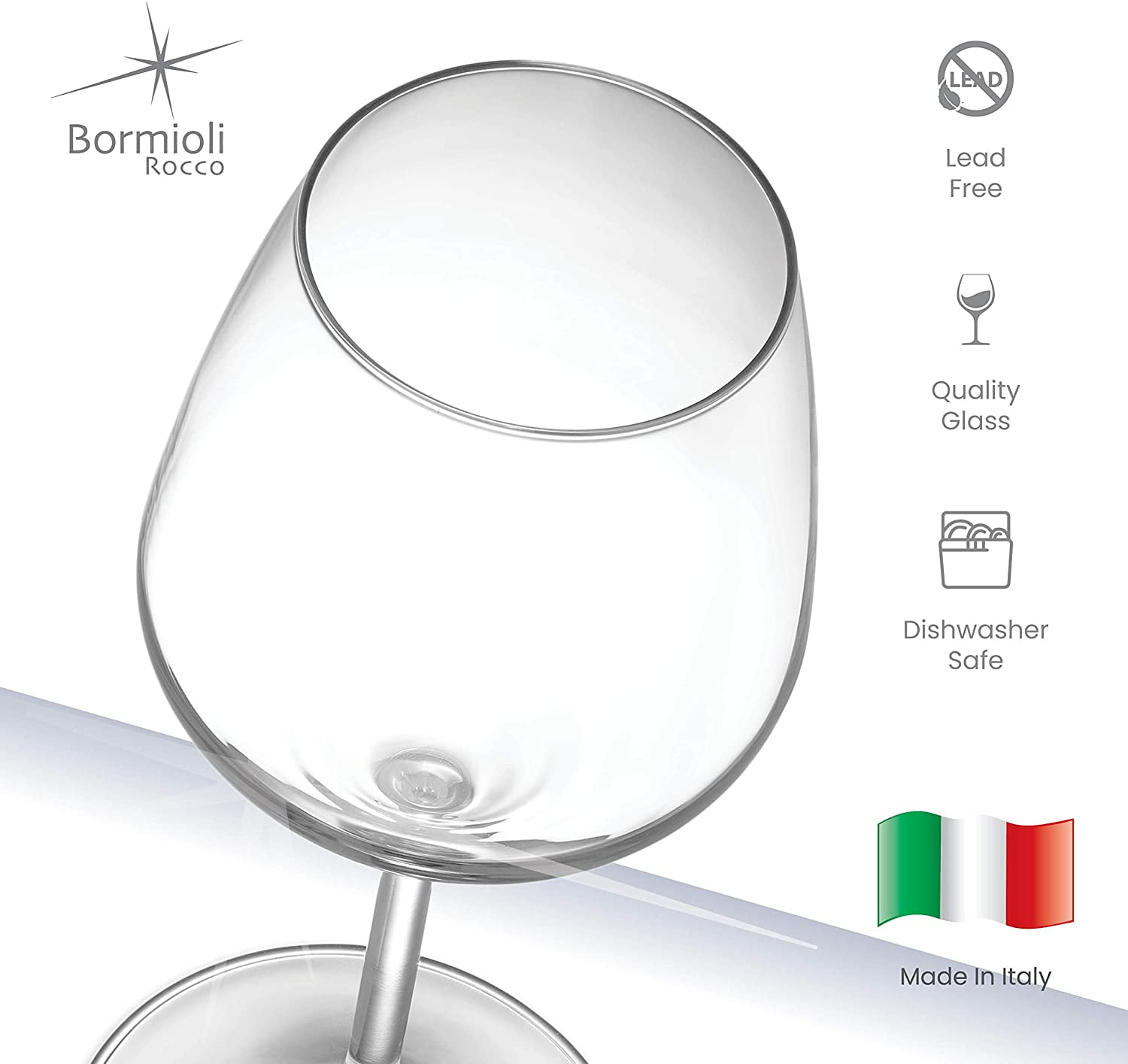 Bormioli Rocco Spazio 21.5 oz. Extra Large Red Wine Glasses (Set of 4)
