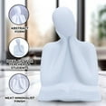 thumbnail image 3 of Accent Collection White Thinker Statue Polyresin Minimalist Home Décor, Shelf Tabletop, Gift, 3 of 6