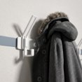 thumbnail image 2 of REGALWOVEN 1 Pack Coat Rack Wall Mount, Coat Hook, Hat Rack, Wall Hooks for Hanging with 5 Hooks for Entryway, Bathroom, Bedroom White 7, 2 of 4