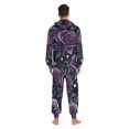 thumbnail image 4 of FORMRS Onesies Pajama for Adults Unisex Hoodie Winter Jumpsuit One Piece Sleepwear, Sizes S-2XL, Roses and Pearls, 4 of 7