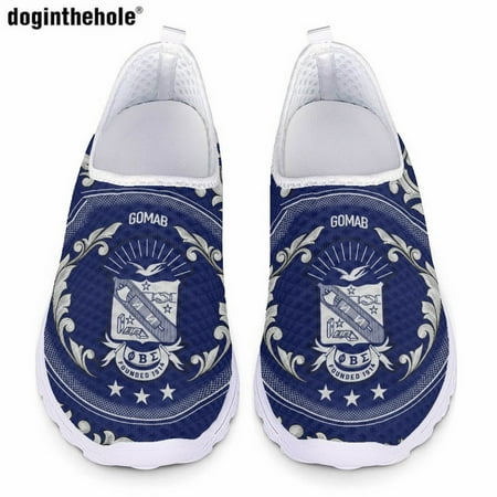

Summer New Women s Casual Shoes Fashion Hot Phi Beta Sigma Sorority Printed Flat Sneakers Breathable Mesh Shoes