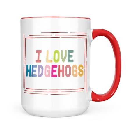 

Neonblond I Love Hedgehogs Colorful Mug gift for Coffee Tea lovers