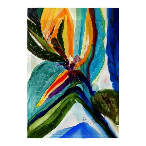 Betsydrake FL1161 12.5 x 18 in. Teal Paradise Flag