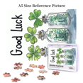 thumbnail image 6 of 500 pcs Shamrock Bottled Good Luck Slogan Jigsaw Puzzles 500 Pieces,Unique And Beautiful Design,Charm Shamrock Bottled Wooden Puzzle,Gift For Plant Lovers,Stress Relieving Pleasure,Relax Yourself, 6 of 6