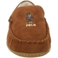 thumbnail image 2 of Ralph Lauren Men's Collins Bear Memory Foam Moccasin Slippers Brown, 2 of 2