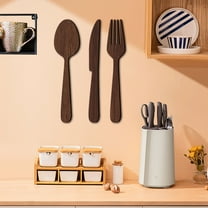 PBPBOX Restaurant Kitchen Decor Wooden Household Utensils Sign 1 Set