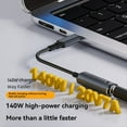 thumbnail image 4 of 140W DC Cargador Portátil 5V 9V 20V DC 7,4x0,6mm Hembra A USB C Tipo C PD Convertidor de Adaptador de Corriente de Carga Rápida Cable, 4 of 5