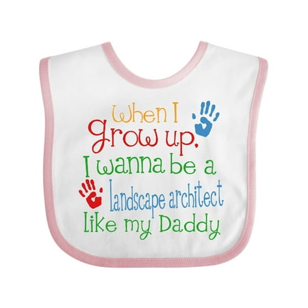 

Inktastic Landscape Architect Like Daddy Boys or Girls Baby Bib