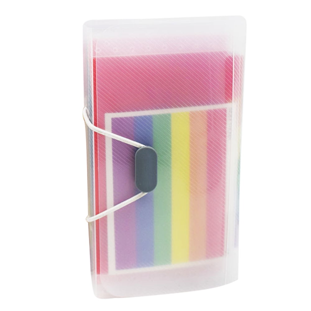 Expandable File Folder, 1 Pack Mini Document File A6 Ainbow Expanding