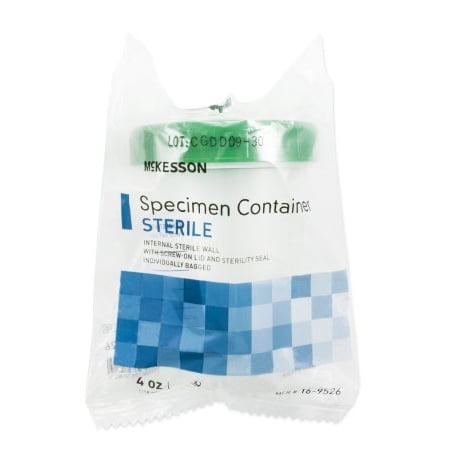 - McKesson , Specimen Container 4 oz, Sterile, Case of 100
