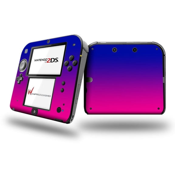 Smooth Fades Hot Pink Blue - Decal Style Vinyl Skin fits Nintendo 2DS - 2DS NOT INCLUDED