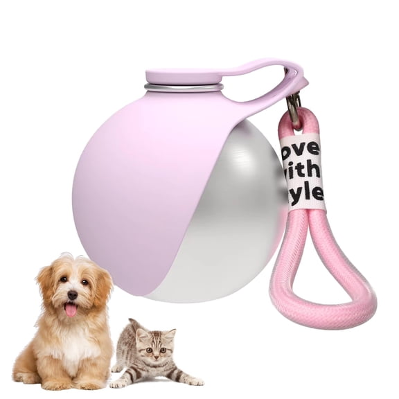 Huellita Go Water Bowl, Dog Water Bottle Portable, 2-in-1 Travel Silicone Collapsible Water Bottles, Leak Proof Lightweight Pet Bottle for Walking Hiking (9.6 oz) 