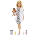thumbnail image 1 of Figura de Juguete Barbie Doctora Rubia de Mattel con Accesorios, 1 of 4