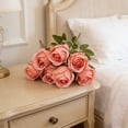 thumbnail image 4 of CaiYueKe Artificial Silk Rose Bouquet Fake Flowers Home Decor Wedding Centerpiece Arrangement Photography Props High End Realistic Floral Decorations, 4 of 7