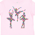 thumbnail image 4 of Inktastic Geometric Pattern Ballerinas Girls Toddler T-Shirt, 4 of 5