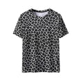 thumbnail image 6 of LEKWK Men's Animal Print Tee Classic Fit Short Sleeve Crew Neck Top Moisture Wicking Spot Pattern Workout Casual Daily Apparel, 6 of 8
