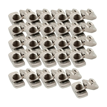 

50x European T Slot Nut Fastener Connector Hardness Carbon Steel T Nuts Assortment for 20 Series Aluminum Profile Woodworking Accessories M5