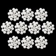 thumbnail image 2 of 10 piezas de adornos en apariencia de flor, botones de aleación de de imitación de de imitación, botones de vástago, fornituras de joyería BLESIY Botones de cristal de fondo plano, 2 of 8