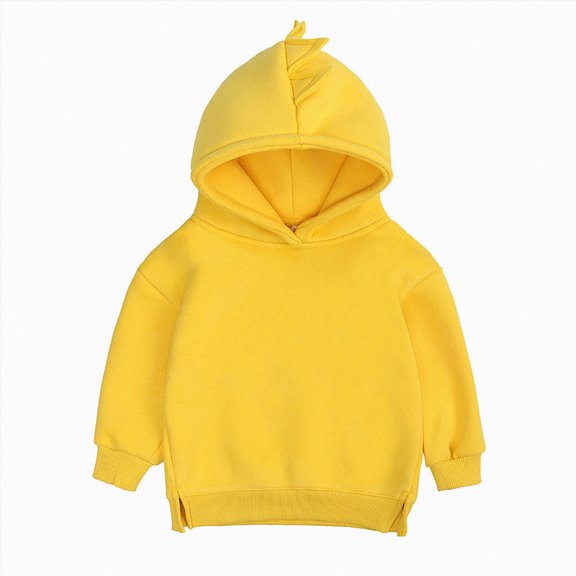 Gubotare Toddler Hoodie Girls Boys Soft Pullover Hoodie Kids Casual Athletic Pockets Hooded Sweatshirt 18 24 Months (Yellow,18-24 Months)