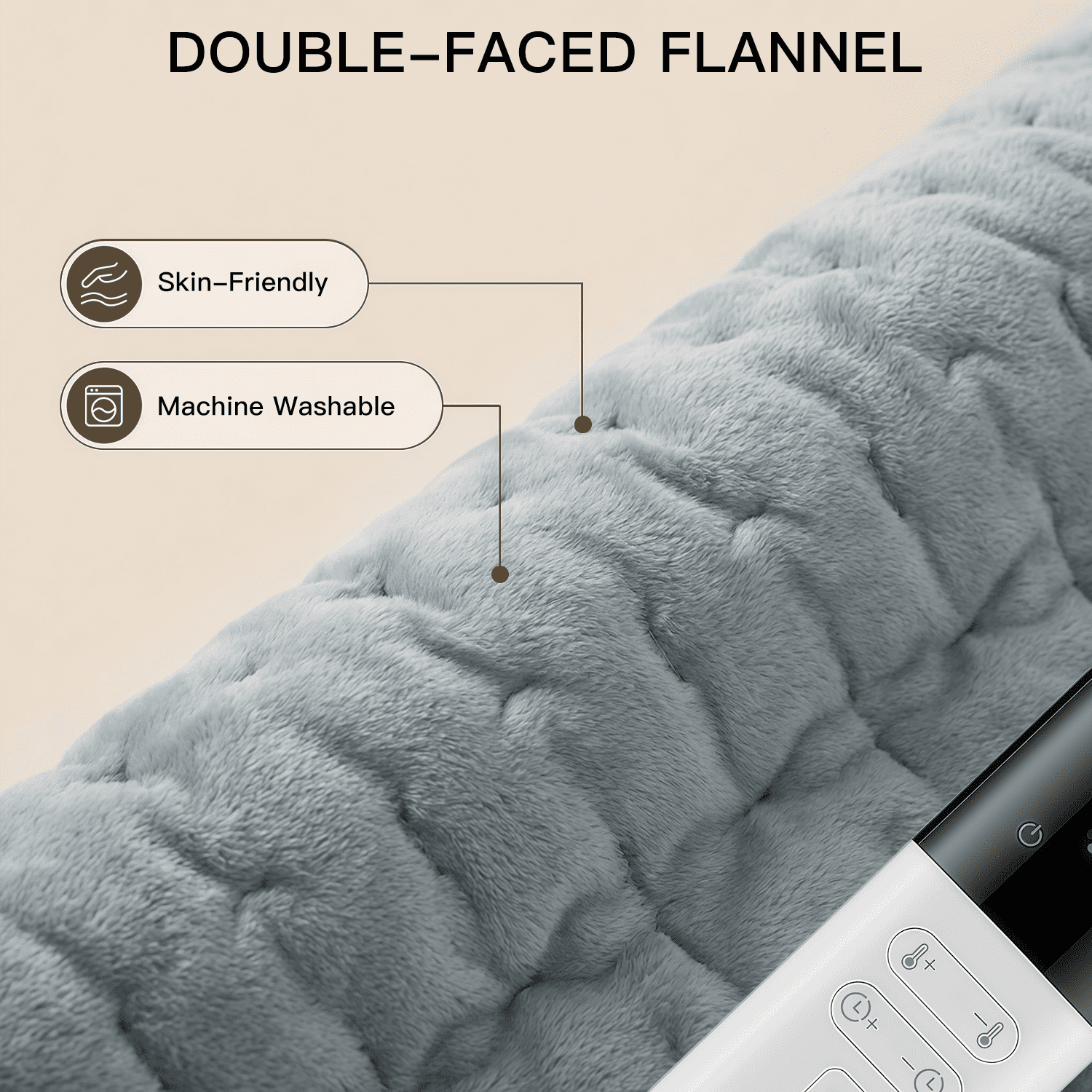 Gowinsee Heating Pad, for Back, Shoulders, Neck & Period Cramps, 9 Heat Settings, Rapid Heating, Intelligent timing
