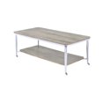 thumbnail image 1 of ACME Lukey Square Coffee Table in Chrome, 1 of 5