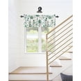 thumbnail image 6 of Green Eucalyptus Leaves Curtain Valance for Kitchen Windows,Idyllic Plant Seamless Rod Pocket Valances Window Toppers,Watercolor Leaf Botanical Short Curtains for Bathroom Bedroom 54x18in, 6 of 6