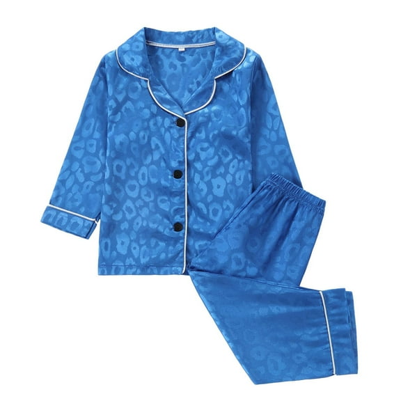 MEZZALL Toddler Boys Girls Long Sleeve Leopard Tops Blouse T Shirt Pants Casual Outfits Sets Breathable, 2-3 Years