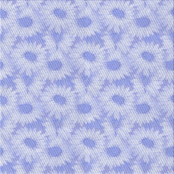 Ahgly Company Indoor Square Patterned Sky Blue Dress Blue Area Rugs, 8' Square
