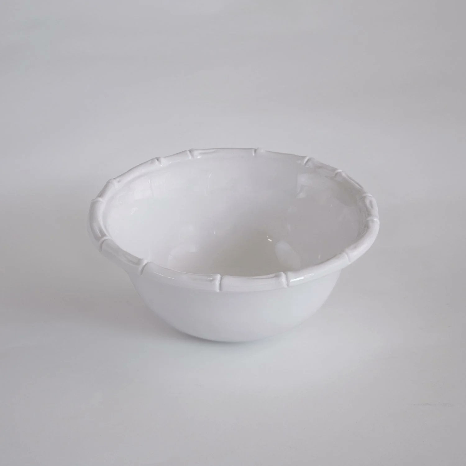 Beatriz Ball VIDA Bamboo Cereal Bowl Set of 4  7.5" White  Melamine