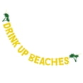 thumbnail image 4 of 1 Pc Hawaiian Party Banner Beautiful Hanging Flag Banner Pennant (Golden), 4 of 8