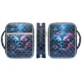 thumbnail image 2 of ZUXONGSY Skull Rose Print Bible Case for Women Quilted Bible Bag Multifunctional Journal Case with Pen Slots Scripture Bag for Daily Use, 2 of 7