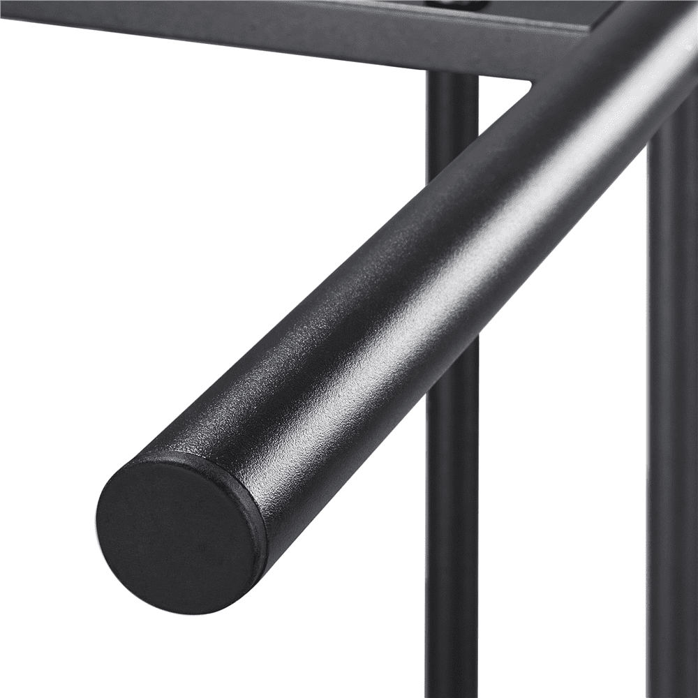 Renwick Metal Platform Twin Bed with Curved Design, Black, Adult