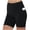 Black plus size high waisted shorts a1, variant on Cagogo Women Plus Size High Waisted Shorts with Pockets Solid Casual Workout Shorts Activewear Summer Fit Short Shorts Loose Running Yoga Lounge Beach Trousers, Army Green 5XL