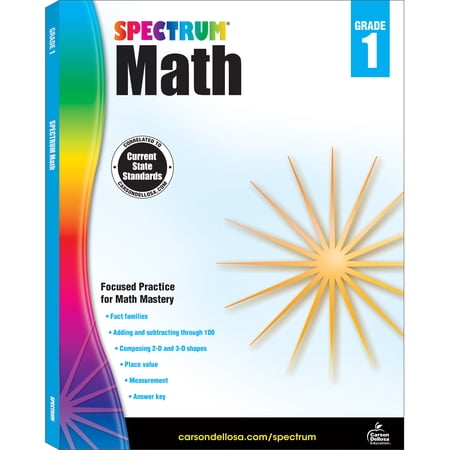 Spectrum Spectrum Math Workbook, Grade 1: Volume 2, (Paperback)