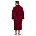 thumbnail image 2 of Men's Shawl Collar Fleece Plush Robe Turkish Bathrobe, 2 of 2