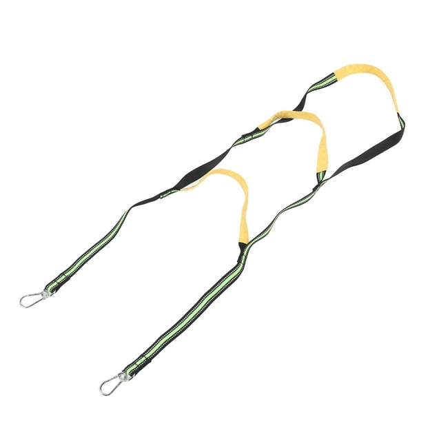 Échelle de Bateau Assistée, Échelle de Corde Pliable Vert Fluorescent 2 Crochets pour Kayak pour Voilier