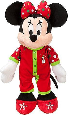 mickey and minnie christmas plush