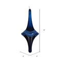 thumbnail image 2 of Vickerman MT194102D 12 in. Blue Candy Glitter Drop Ornament, 2 of 3