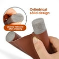 thumbnail image 2 of Removable Door Draft Stopper - Leather Soundproof Door Stopper , 41"L for Door Bottom Gaps, Brown, 2 of 8